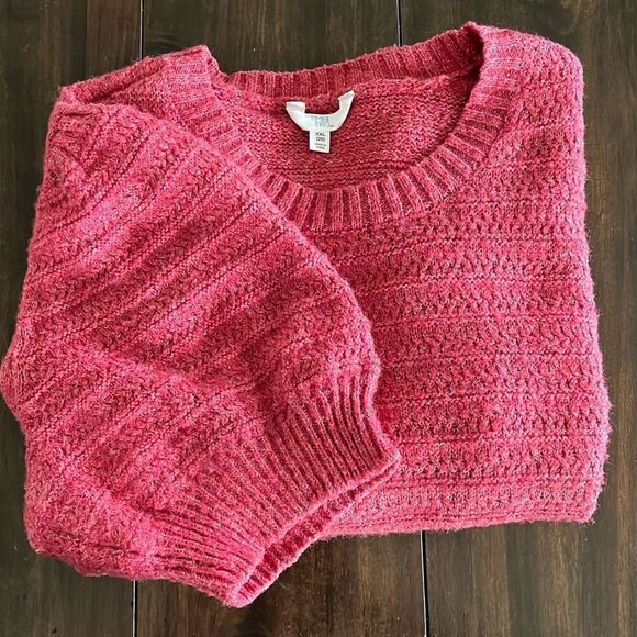 Time and Tru puffy short sleeve sweater - Picture 1 of 8